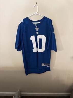 Eli Manning New York Giants Reebok On Field Stitched Football Jersey Size L
